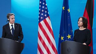 US-Außenminister Antony Blinken und die deutsche Außenministerin Annalena Baerbock