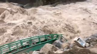 Starke Überschwemmungen in Machu Picchu