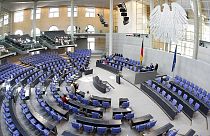 A l'intérieur du Bundestag