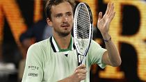 Даниил Медведев после непростой победы в четвертьфинале Australian Open