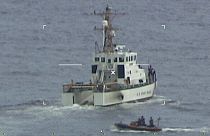 Una patrullera de la Guardia Costera participa en la búsqueda de los náufragos. Florida, Estados Unidos, 26/1/2022