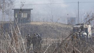 South Korean army soldiers are seen in Paju, near the border with North Korea, South Korea, 27 January 2022