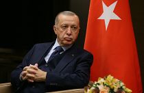 الرئيس التركي رجب طيب أردوغان في منتجع سوتشي على البحر الأسود ، روسيا.