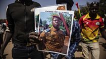 Tributes paid to five soldiers killed in a clash with jihadists in Burkina Faso 