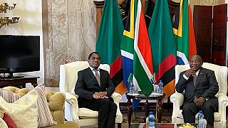 Zambia's president visits South Africa to discuss trade and security