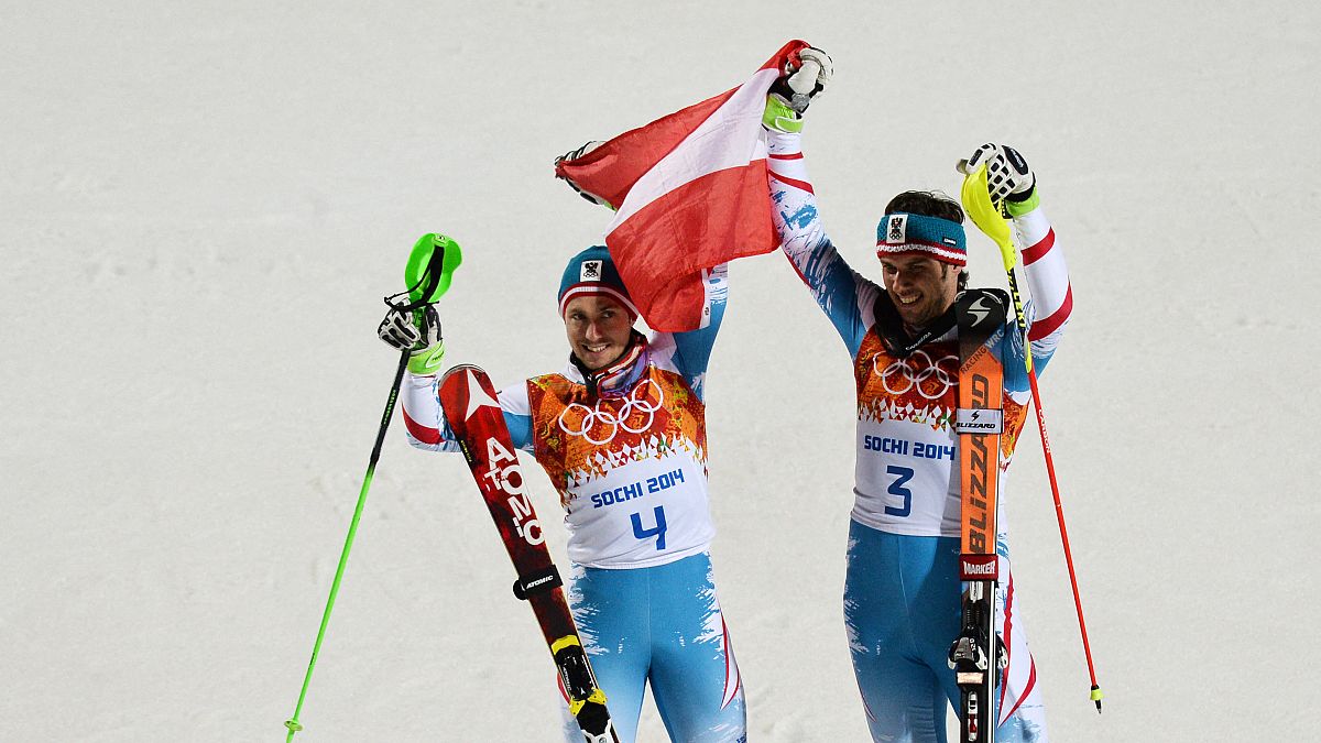Mario Matt (rechts im Bild): Der Olympiasieger von 2014 entstammt ebenfalls dem Ski-Club Arlberg.