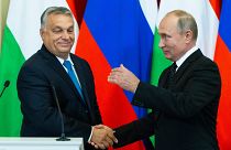 Orbán Viktor és Vlagyimir Putyin a magyar kormányfő 2018-as moszkvai látogatásán