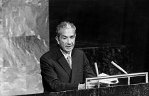 Aldo Moro pictured during the United Nations General Assembly in New York City in October 1973.