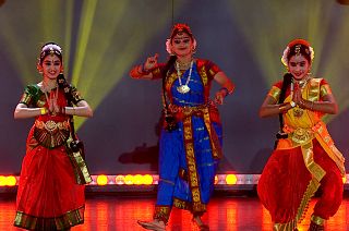 Traditional dancers performing.