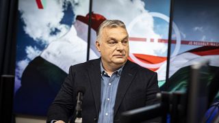Orbán Viktor miniszterelnök interjút ad a Jó reggelt, Magyarország! című műsorban a Kossuth rádió stúdiójában 2022. január 28-án