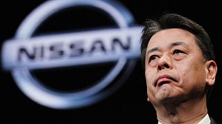 Nissan Chief Executive Makoto Uchida speaks during a press conference in the automaker's headquarters in Yokohama, near Tokyo on Dec. 2, 2019. 