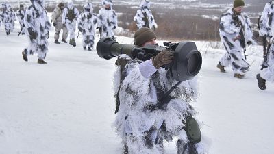 تدريبات لجنود أوكرانيين 