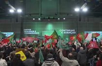 Antonio Costa, Parteivorsitzender der Sozialistischen Partei Portugals im Wahlkampfendspurt in Lissabon