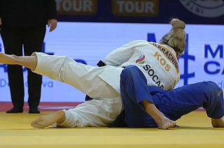 Olympic Champion Distria Krasniqi in action