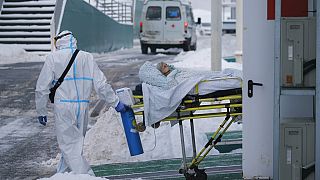 betegszállítás egy moszkvai kórházban