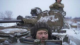 Voluntários preparados para a guerra na Ucrânia