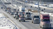 Kanada'da aşı karşıtı kamyoncular başkentte eylem yaptı
