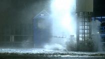 Storm tide hits Germany's North Sea coast