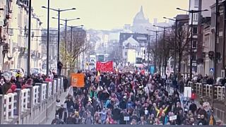 Βέλγιο: Πορεία εναντίον των μέτρων κατά της διασποράς του κορονοϊού