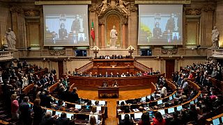 The Portuguese Parliament in Lisbon, pictured in October 2021.