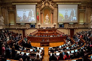 The Portuguese Parliament in Lisbon, pictured in October 2021.