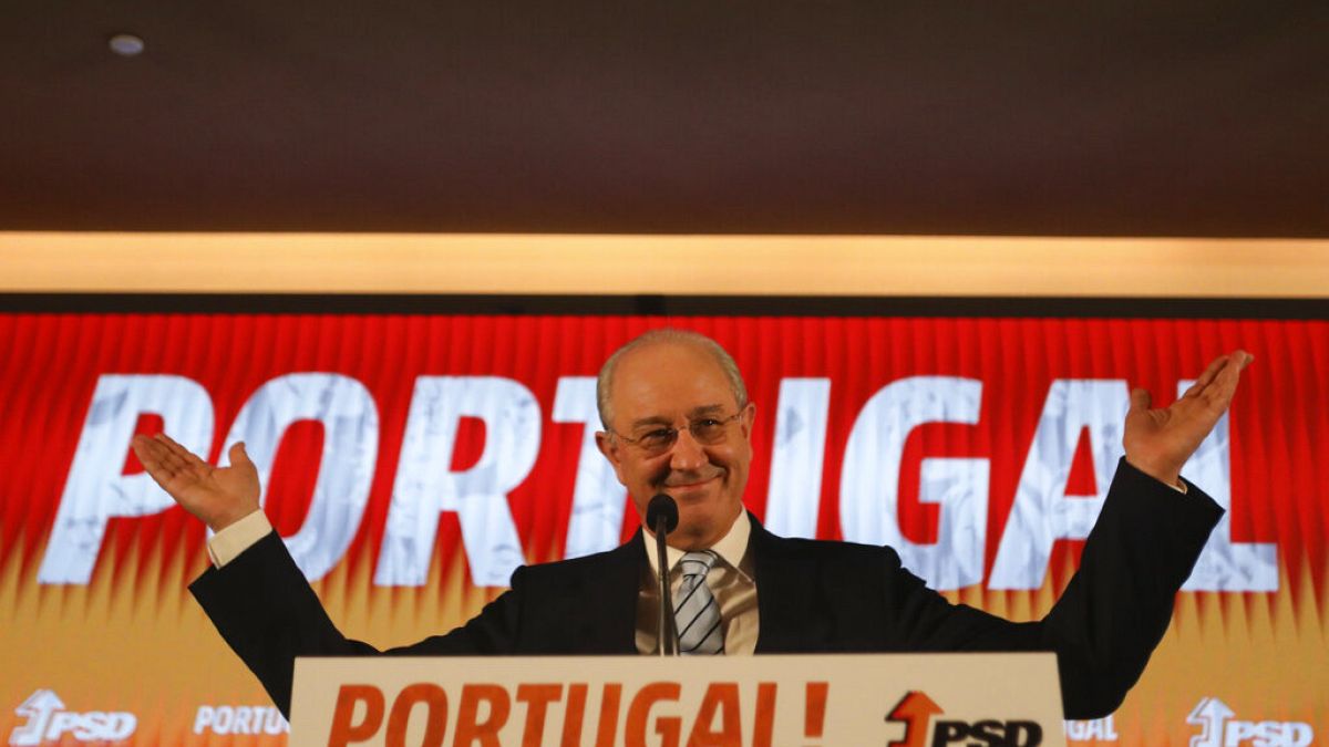 Rui Rio beim Eingeständnis seiner Wahlniederlage vor Anhängern in Lissabon