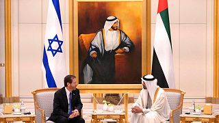 رئیس‌جمهوری اسرائیل و ولیعهد ابوظبی