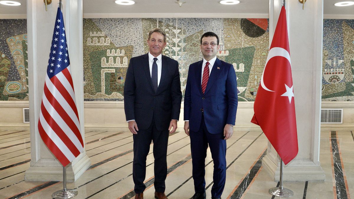 ABD'nin Ankara Büyükelçisi Flake, İBB Başkanı İmamoğlu'nu ziyaret etti 