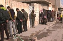 عمليات التمشيط في محيط سجن غويران الذي هاجمه تنظيم الدولة الإسلاميّة في الحسكة في شمال شرق سوريا.