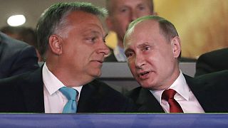 Orbán Viktor és Vlagyimir Putyin egy korábbi felvételen, 2017-ben