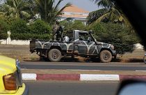 مركبة عسكرية في باماكو - مالي. 2013/11/27