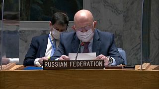 El embajador ruso ante la ONU, Vasily Nebenzya