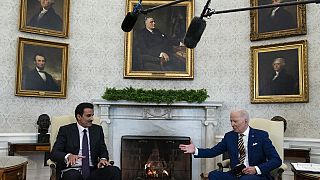 ABD Başkanı Biden, Katar Emiri Şeyh Temim bin Hamed Al Sani ile görüştü