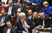 Le Premier ministre britannique, Boris Johnson, à la Chambre des Communes - Londres, le 31/01/2022
