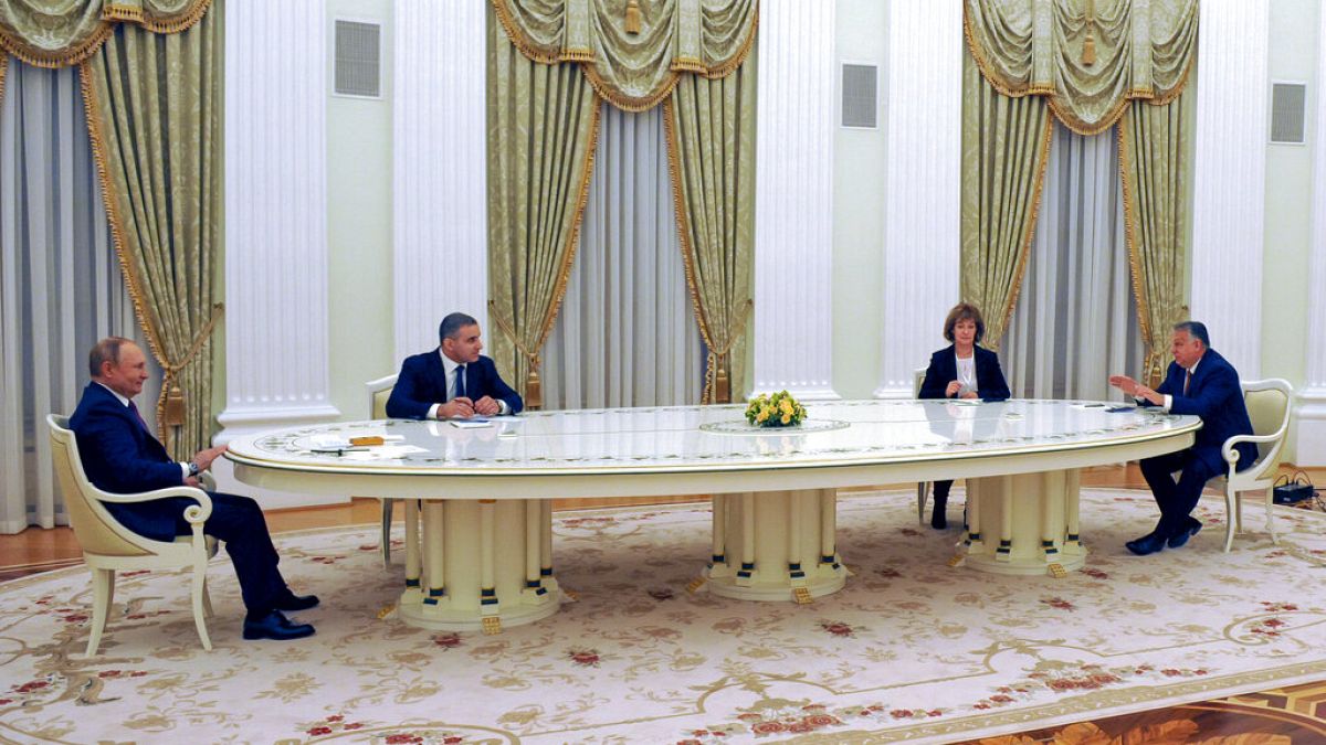 Vlagyimir Putyin és Orbán Viktor Moszkvában