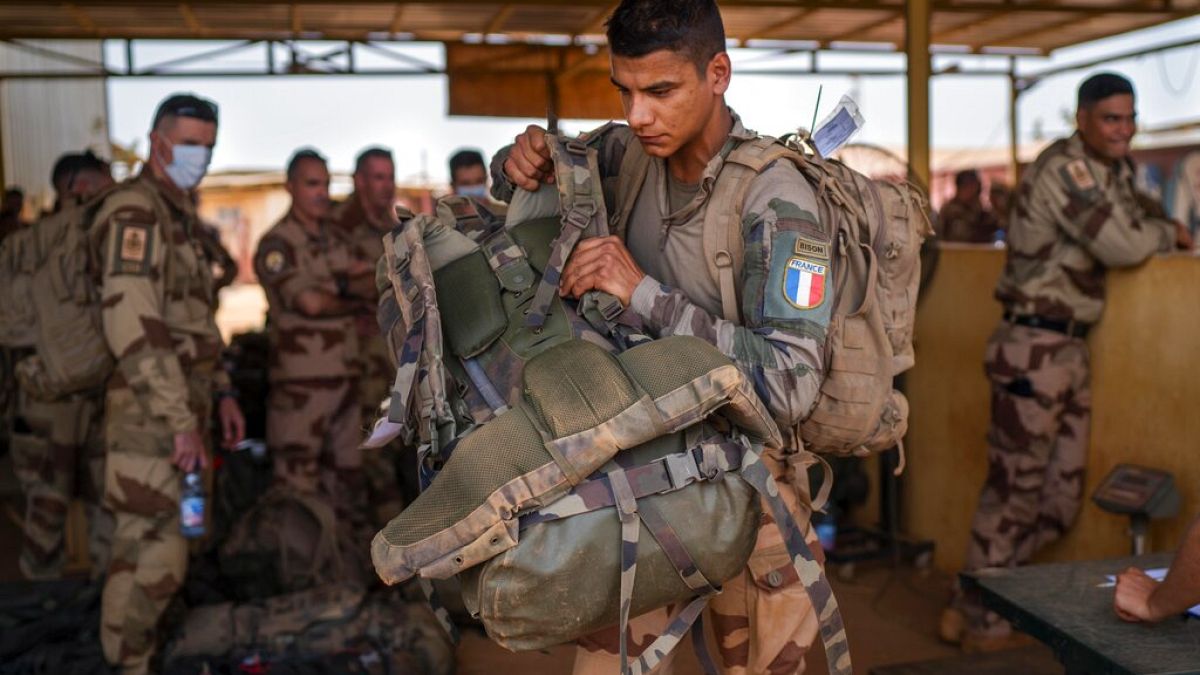 Un militaire français de l'opération Barkhane, à Garo au Mali, le 9 juin 2021