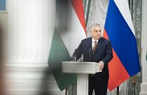 A magyar miniszterelnök a Kreml-ben tartott sajtótájékoztatón