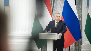 A magyar miniszterelnök a Kreml-ben tartott sajtótájékoztatón