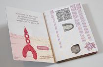 Tintin e Lucky Luke nos passaportes belgas