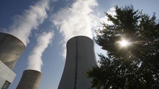 In this photo taken Sept. 27, 2011, some of the cooling towers of the Dukovany nuclear power plant rise high into the sky in Dukovany, Czech Republic