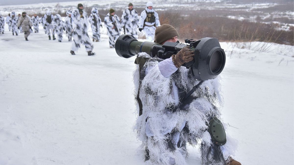 رزمایش سربازان اوکراین