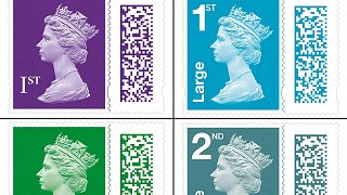 New UK postage stamps that include a QR code, that, to begin with, will allow recipients to view animated videos.
