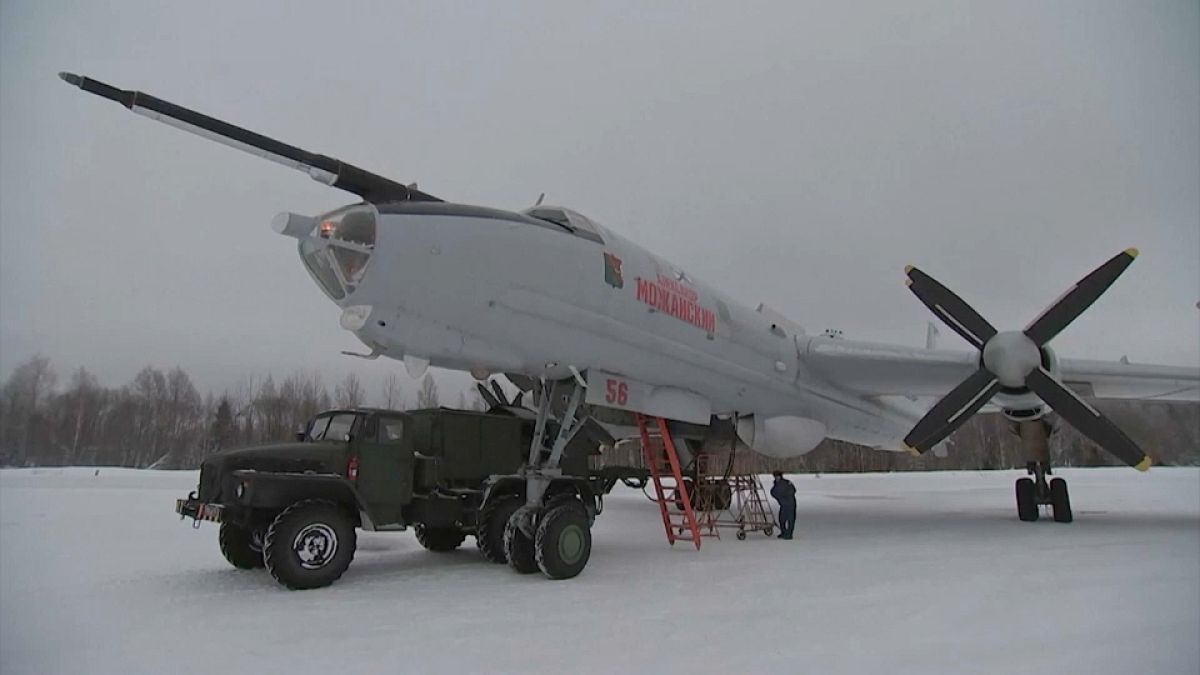Imagen de uno de los aviones rusos cedida por el Ministerio de Defensa del país