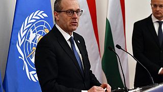WHO-Regionaldirektor Hans Kluge bei einer Konferenz in Budapest, 21.04.2021
