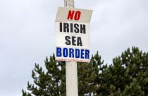 Protest gegen Grenzkontrollen in der Irischen See