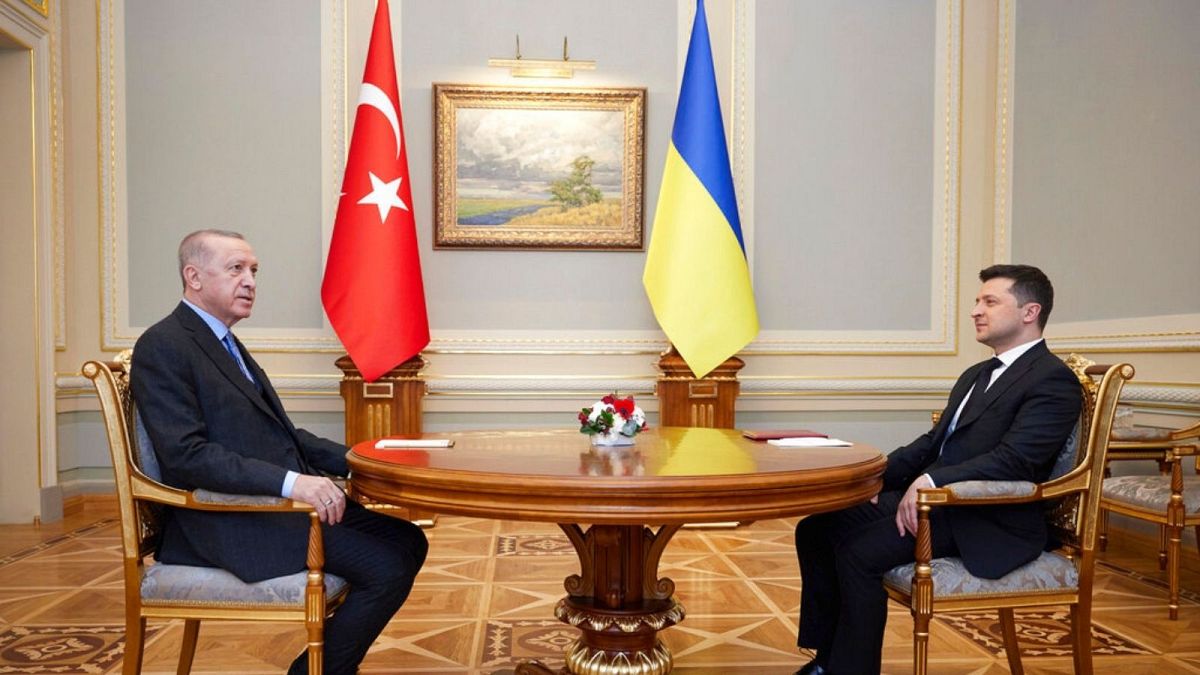 Ukrainian President Volodymyr Zelenskyy, and Turkey's President Recep Tayyip Erdogan