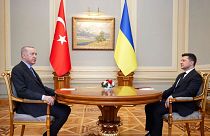 Ukrainian President Volodymyr Zelenskyy, and Turkey's President Recep Tayyip Erdogan