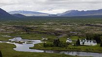 The small tourist plane is believed to have crashed in the Thingvellir national park.