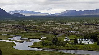 The small tourist plane is believed to have crashed in the Thingvellir national park.