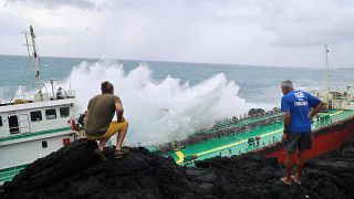 Mauritian oil tanker stranded off the coast of Reunion Island